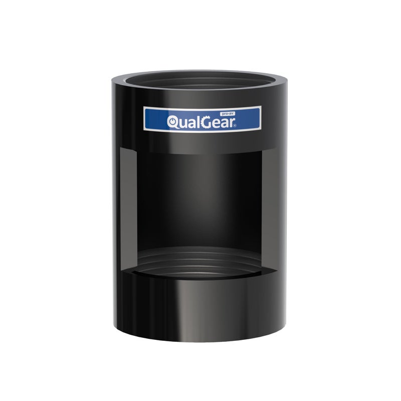 QualGear QG-PRO-PM-PCO-B Pro-AV 1.5" Npt Threaded Pipe Connector with Opening Projector Accessory - Image 1